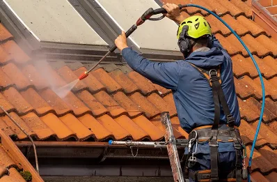 Démoussage et hydrofuge de toiture à Matafelon-Granges